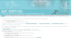 Desktop Screenshot of aix-ortho.fr