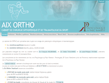 Tablet Screenshot of aix-ortho.fr